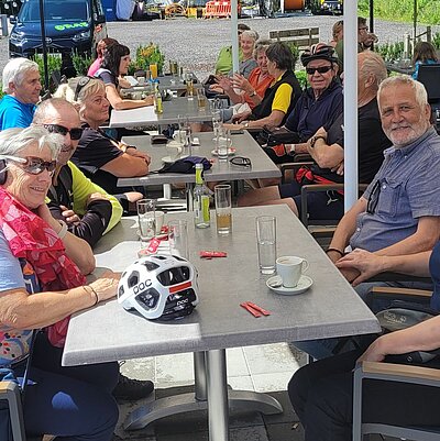 Radlfahren und Grillen der Naturfreunde in der Pfister