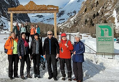 Schneeschuhwanderung der Naturfreunde in Kals