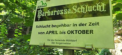 Naturfreunde-Ausflug zur Barbarossaschlucht Mühldorf