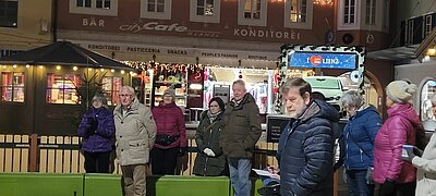 Lattlschießen am Adventmarkt Lienz