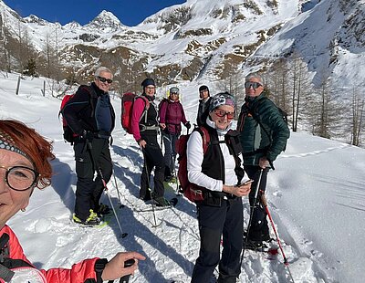 Schneeschuhwanderung der Naturfreunde in Kals