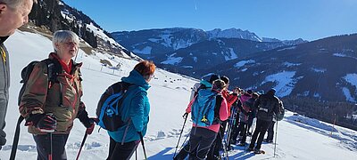 Schneeschuhwanderung der Naturfreunde in Obertilliach