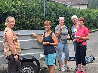 Radlfahren und Grillen der Naturfreunde in der Pfister