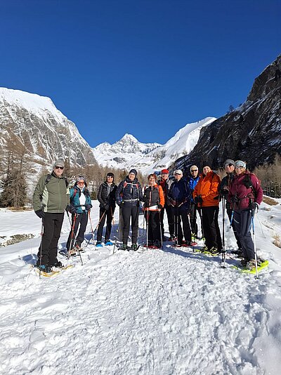Schneeschuhwanderung der Naturfreunde in Kals