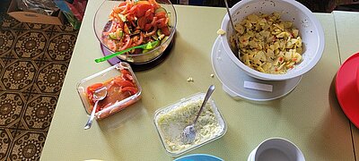 Radlfahren und Grillen der Naturfreunde