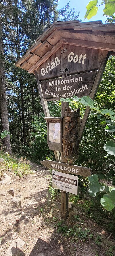 Naturfreunde-Ausflug zur Barbarossaschlucht Mühldorf