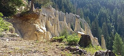 Naturfreunde-Ausflug zu den Erdpyramiden in Percha