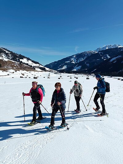 Schneeschuhwanderung der Naturfreunde in Obertilliach