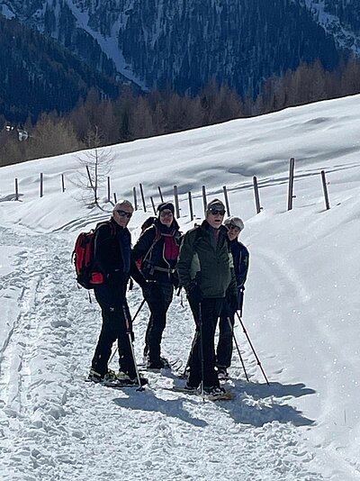 Schneeschuhwanderung der Naturfreunde in Kals
