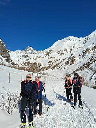 Schneeschuhwanderung der Naturfreunde in Kals