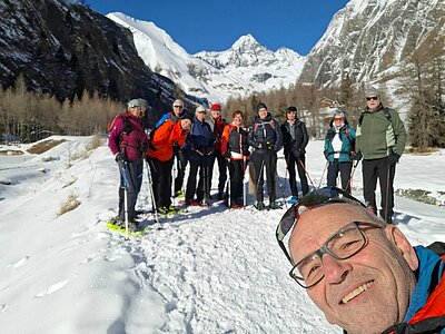 Schneeschuhwanderung der Naturfreunde in Kals