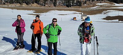 Schneeschuhwanderung der Naturfreunde in Obertilliach