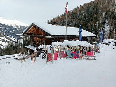 Rodeln der Naturfreunde in St. Jakob (Alpe Stalle)