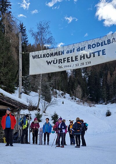 Rodeln der Naturfreunde - Würfelehütte