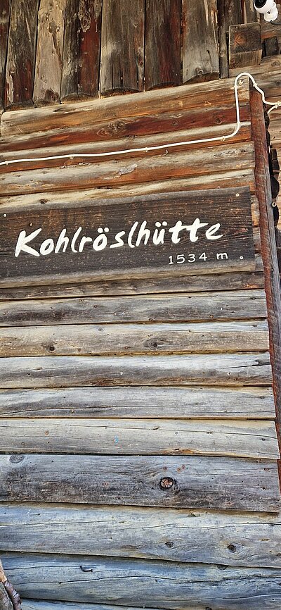 Wanderung der Naturfreunde - Kohlröslhütte 1534m