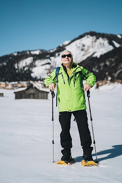 Schneeschuhwanderung der Naturfreunde in Obertilliach