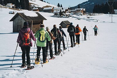 Schneeschuhwanderung der Naturfreunde in Obertilliach