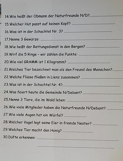 Vereinspaziert der Naturfreunde