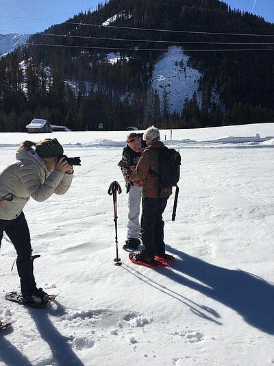 Schneeschuhwanderung der Naturfreunde in Obertilliach