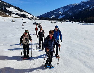 Schneeschuhwanderung der Naturfreunde in Obertilliach