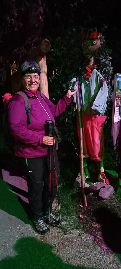 16. Seniorenwanderung der Naturfreunde 2022 - Groppensteinschlucht Obervellach bei Nacht