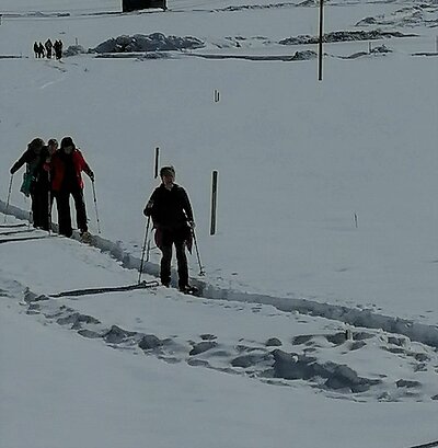 Schneeschuhwanderung der Naturfreunde in Obertilliach