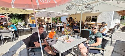 Ausflug der Naturfreunde - Radlfahren und Grillen in der Pfister