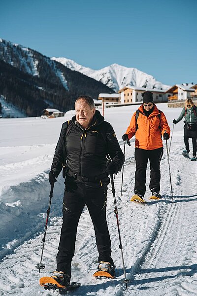 Schneeschuhwanderung der Naturfreunde in Obertilliach