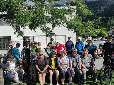 Radlfahren und Grillen der Naturfreunde in der Pfister