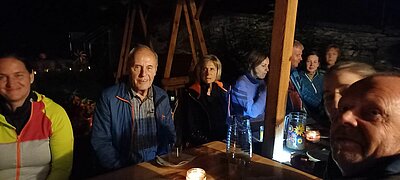 16. Seniorenwanderung der Naturfreunde 2022 - Groppensteinschlucht Obervellach bei Nacht