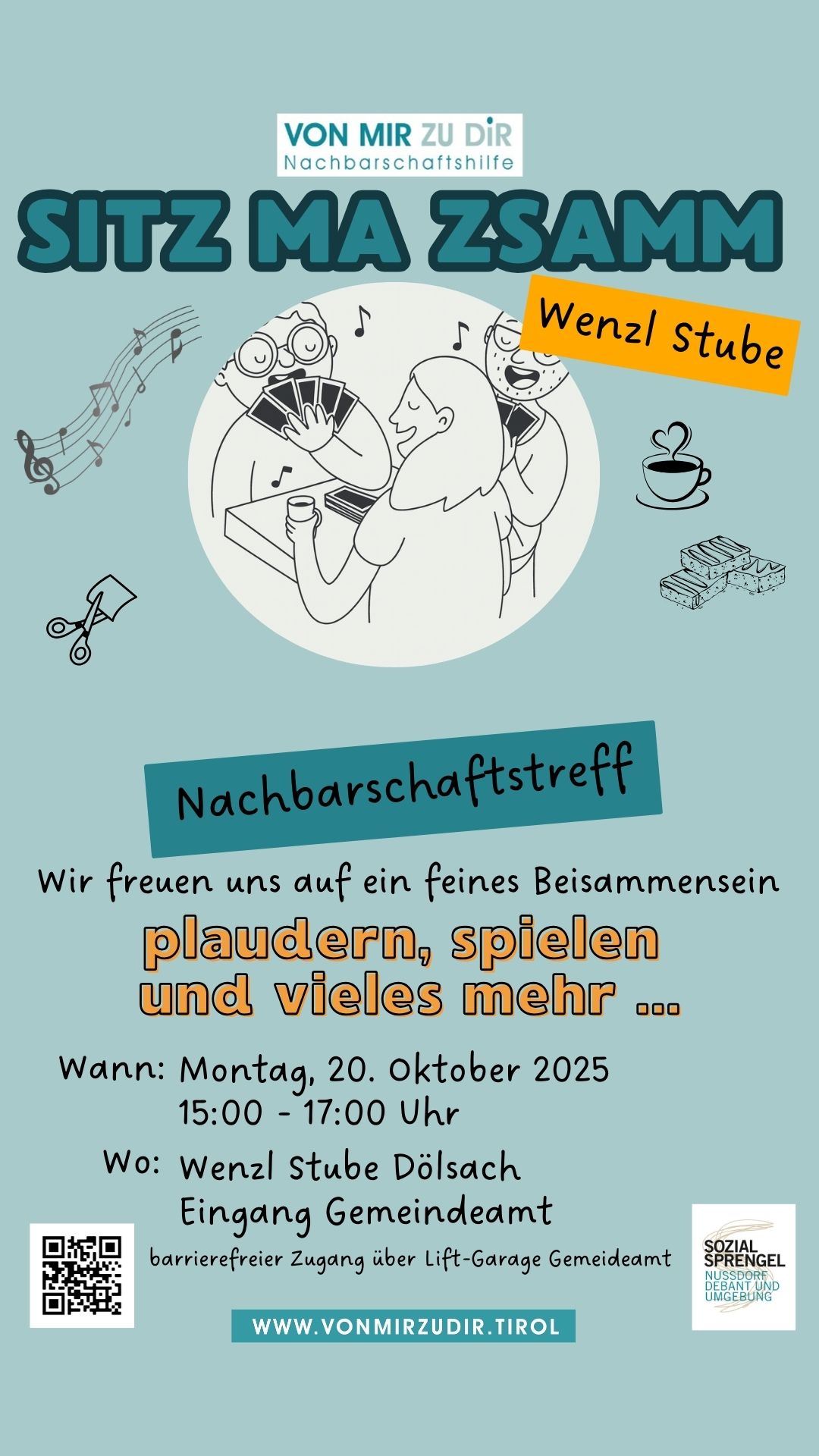 Nachbarschaftstreff "Sitz ma zsamm"