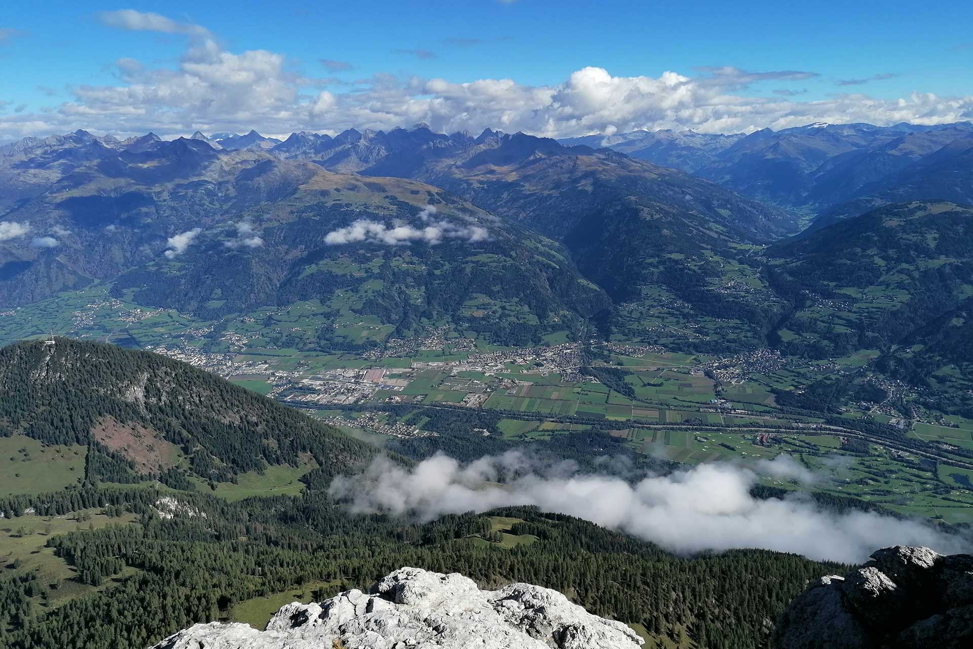Blick aus den Lienzer Dolomiten auf Nußdorf-Debant