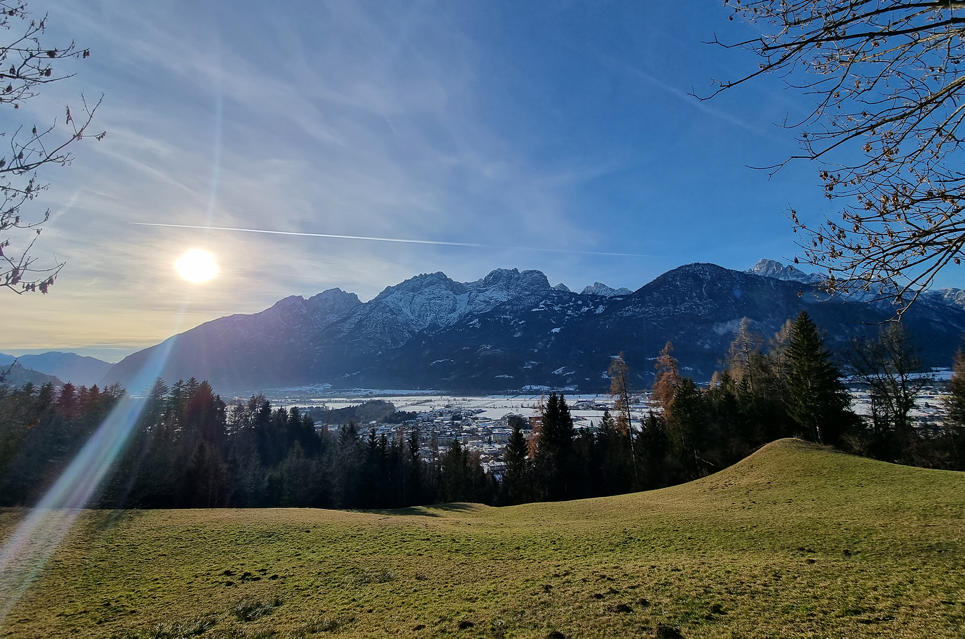 Ausblick vom Nußdorfer Mitterberg