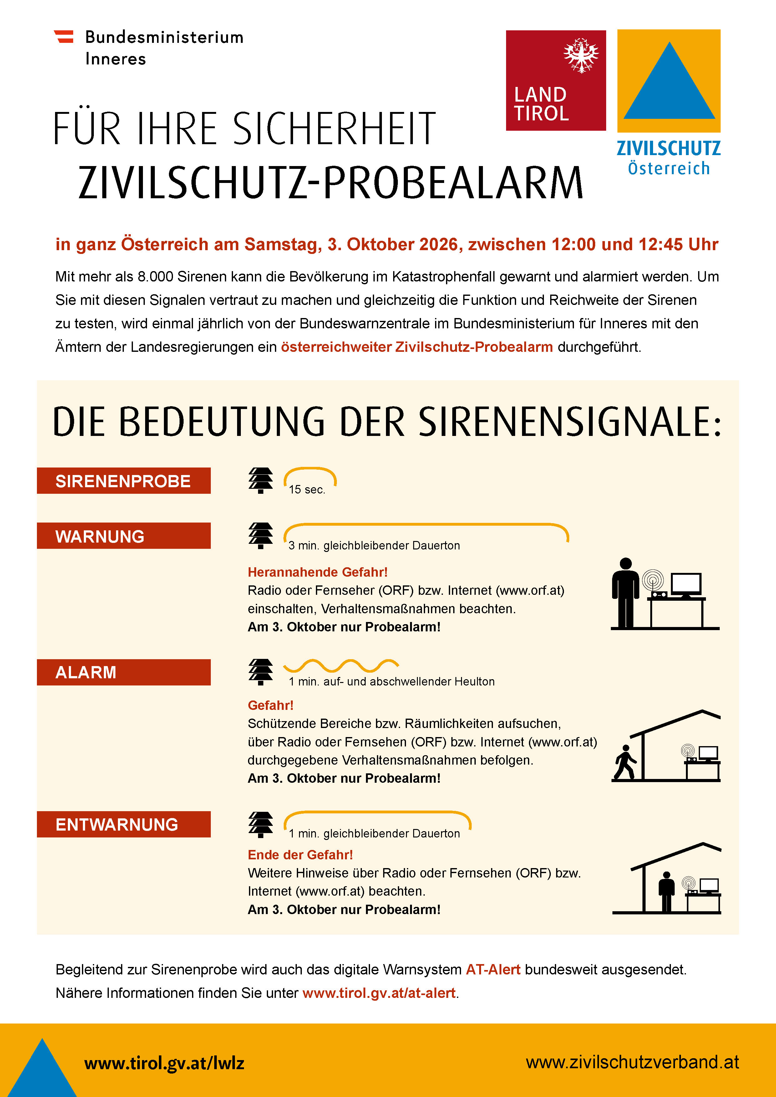 Zivilschutz-Probealarm