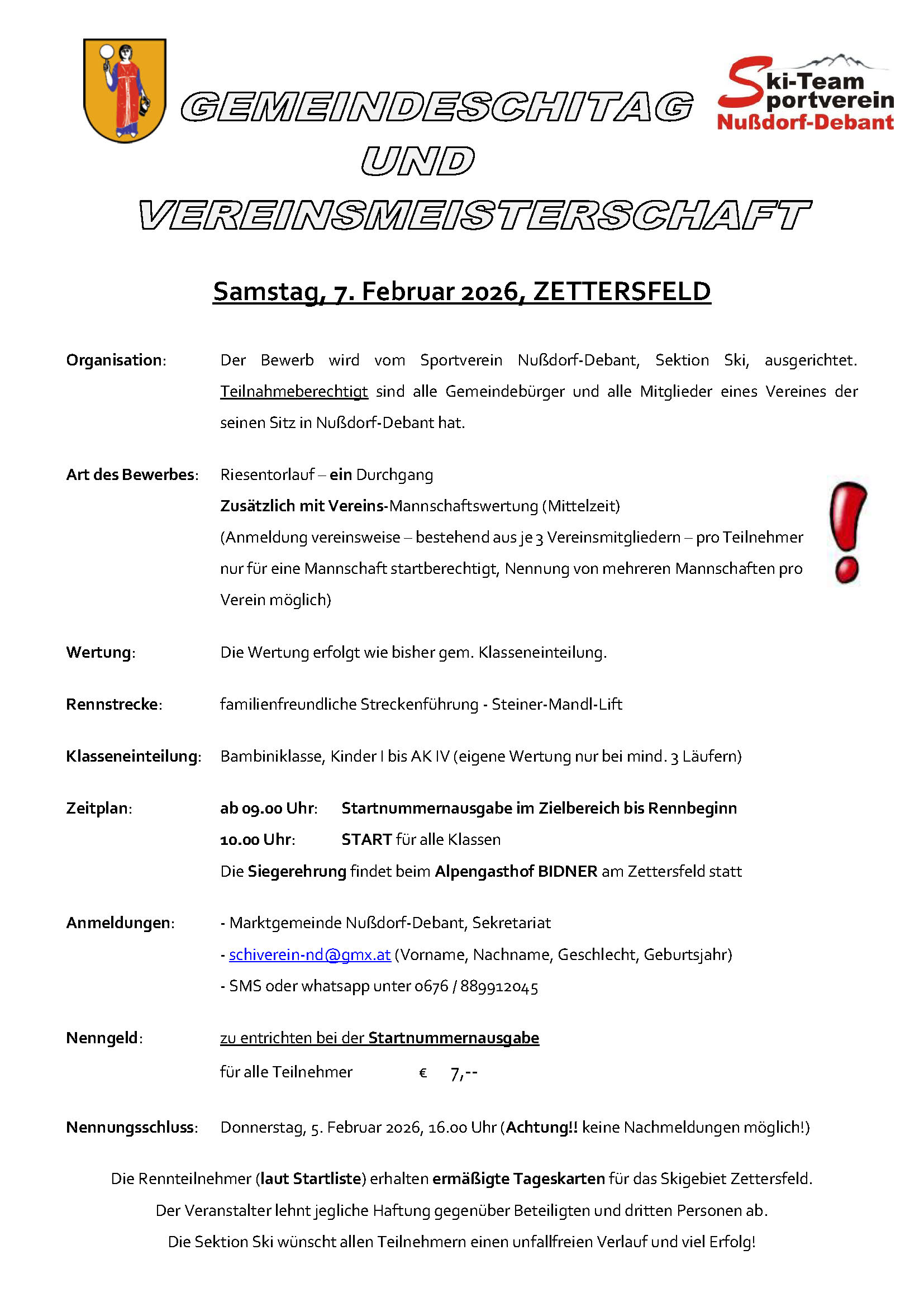 Gemeindeschitag 2026