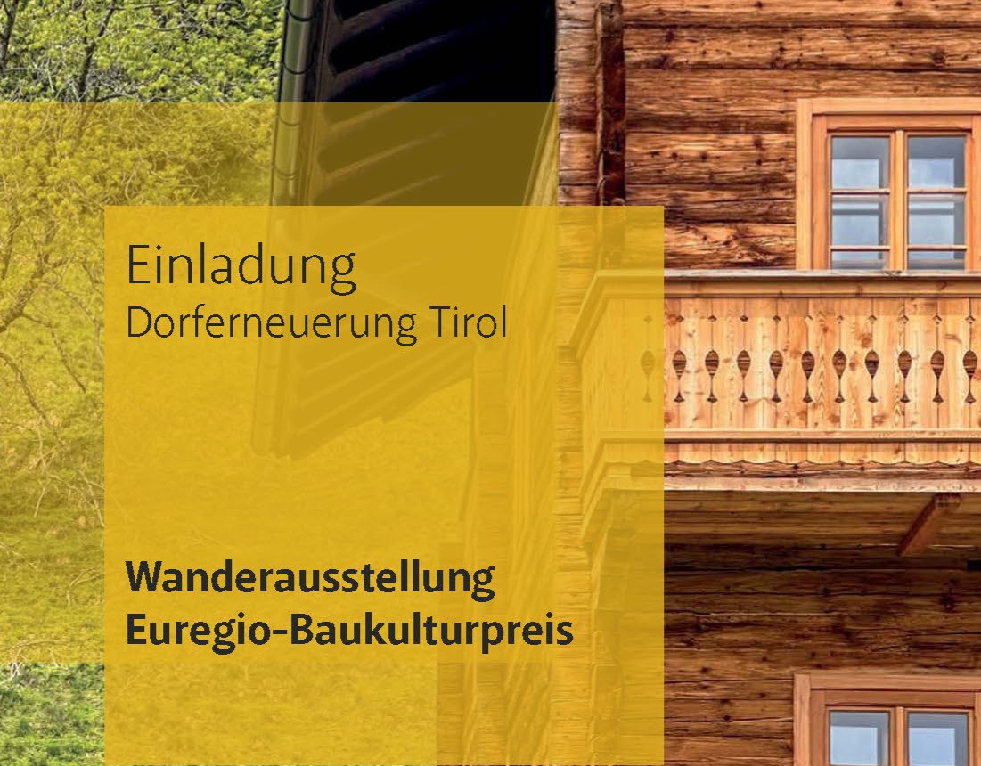 Wanderausstellung zum 1. Euregio-Baukulturpreis