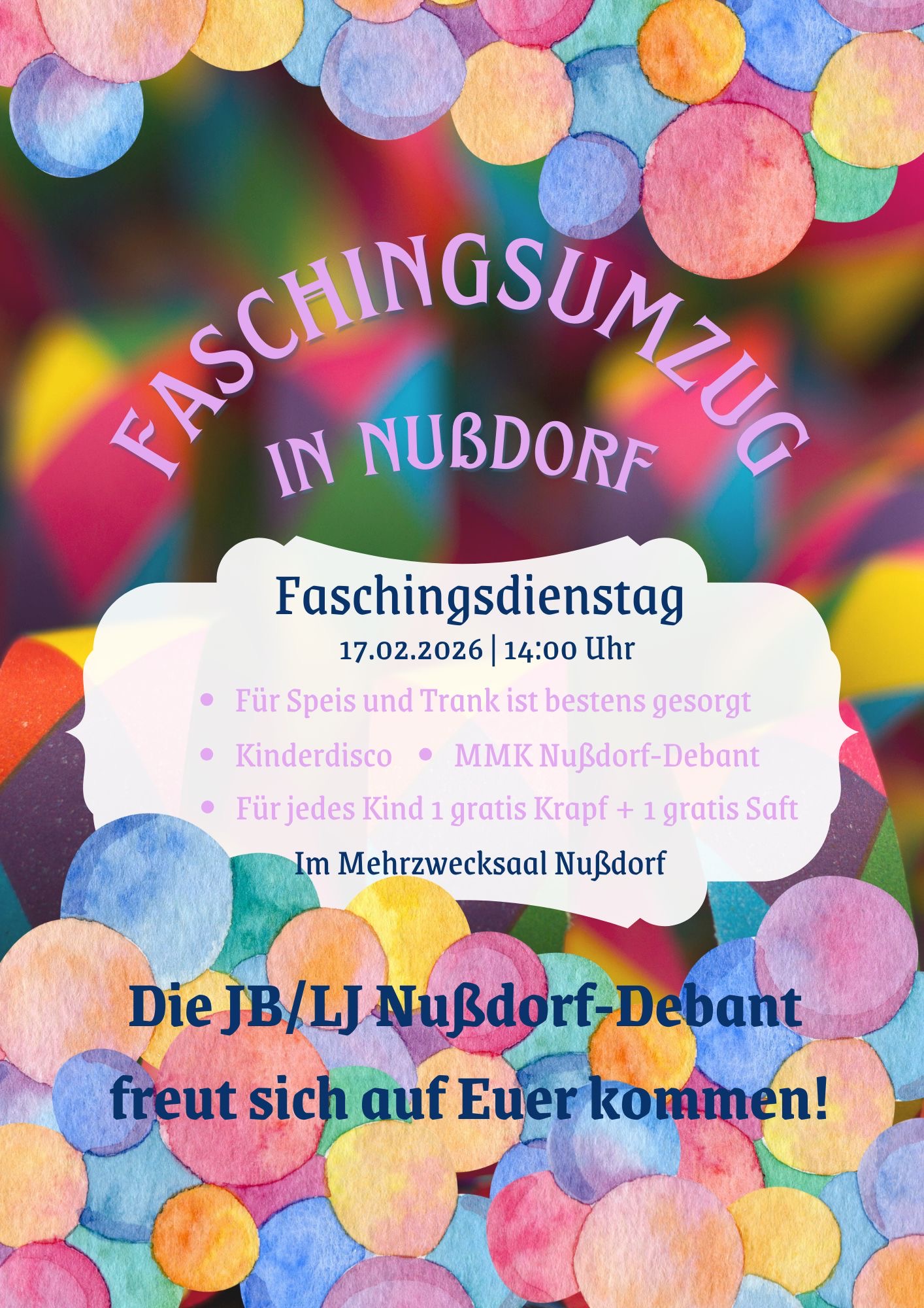 Faschingsumzug  in Nußdorf