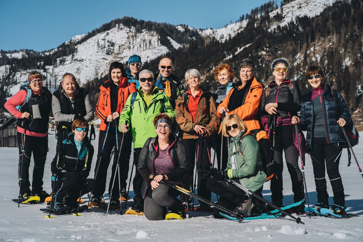 Schneeschuhwanderung der Naturfreunde in Obertilliach