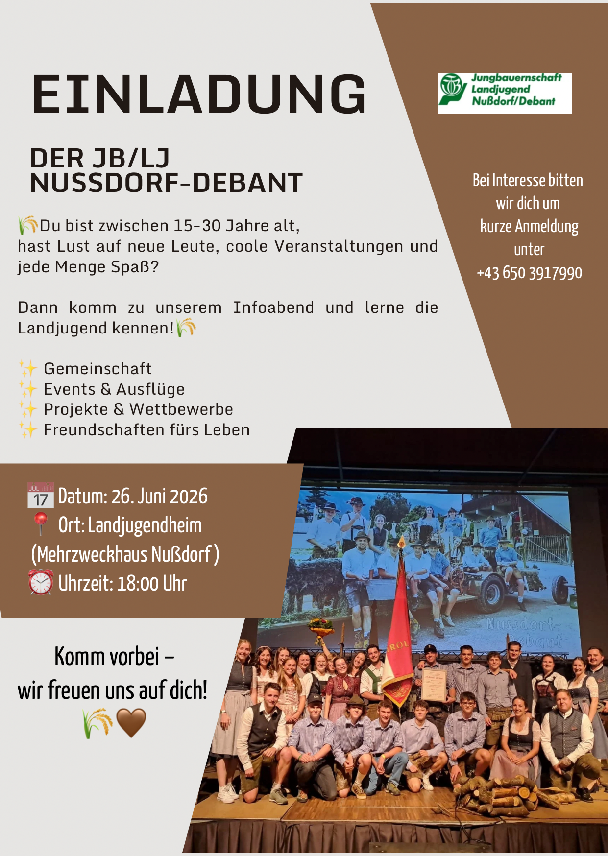 Infoabend der Jungbauernschaft/Landjugend Nußdorf-Debant