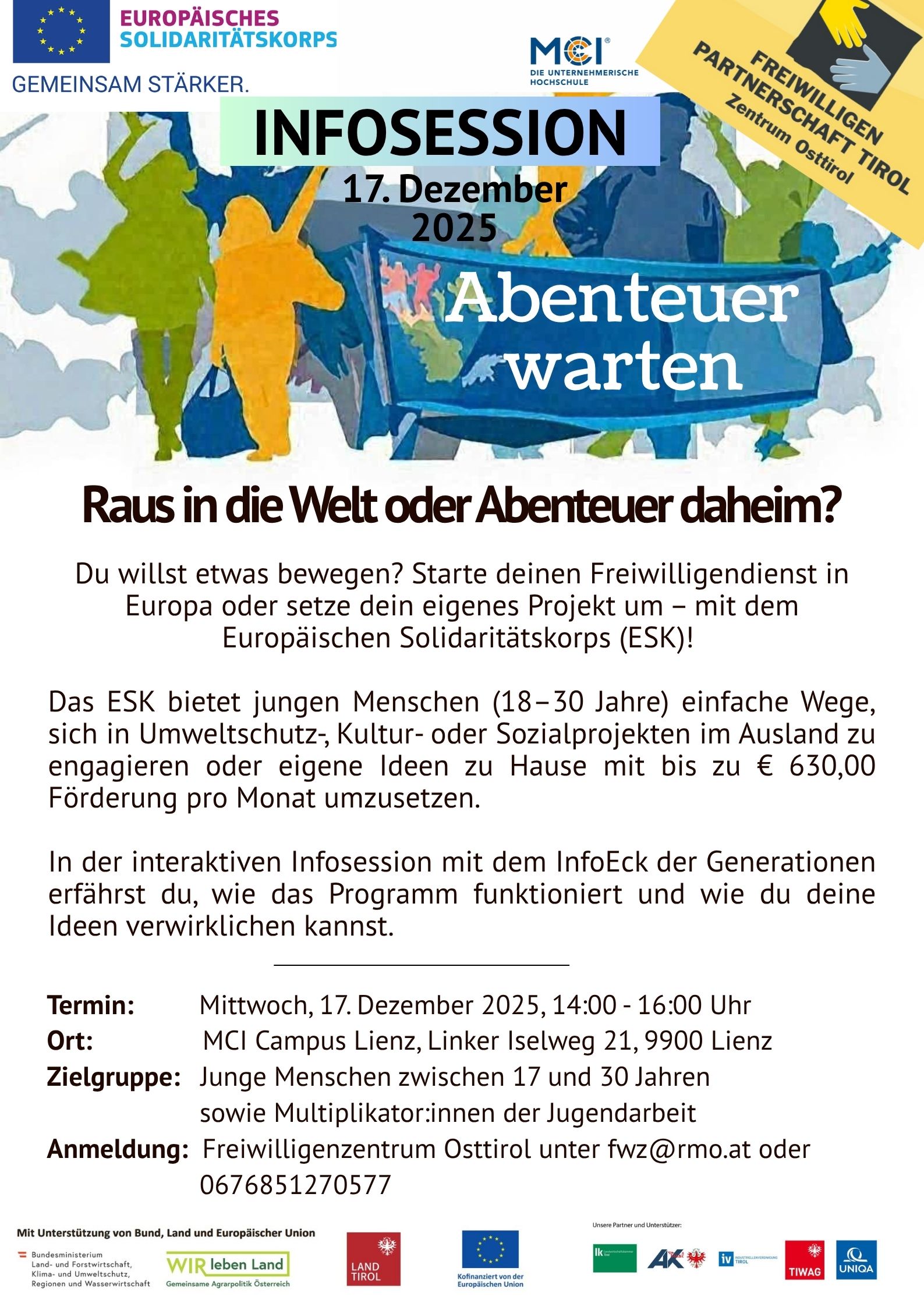 Infosession Europäisches Solidaritätskorps