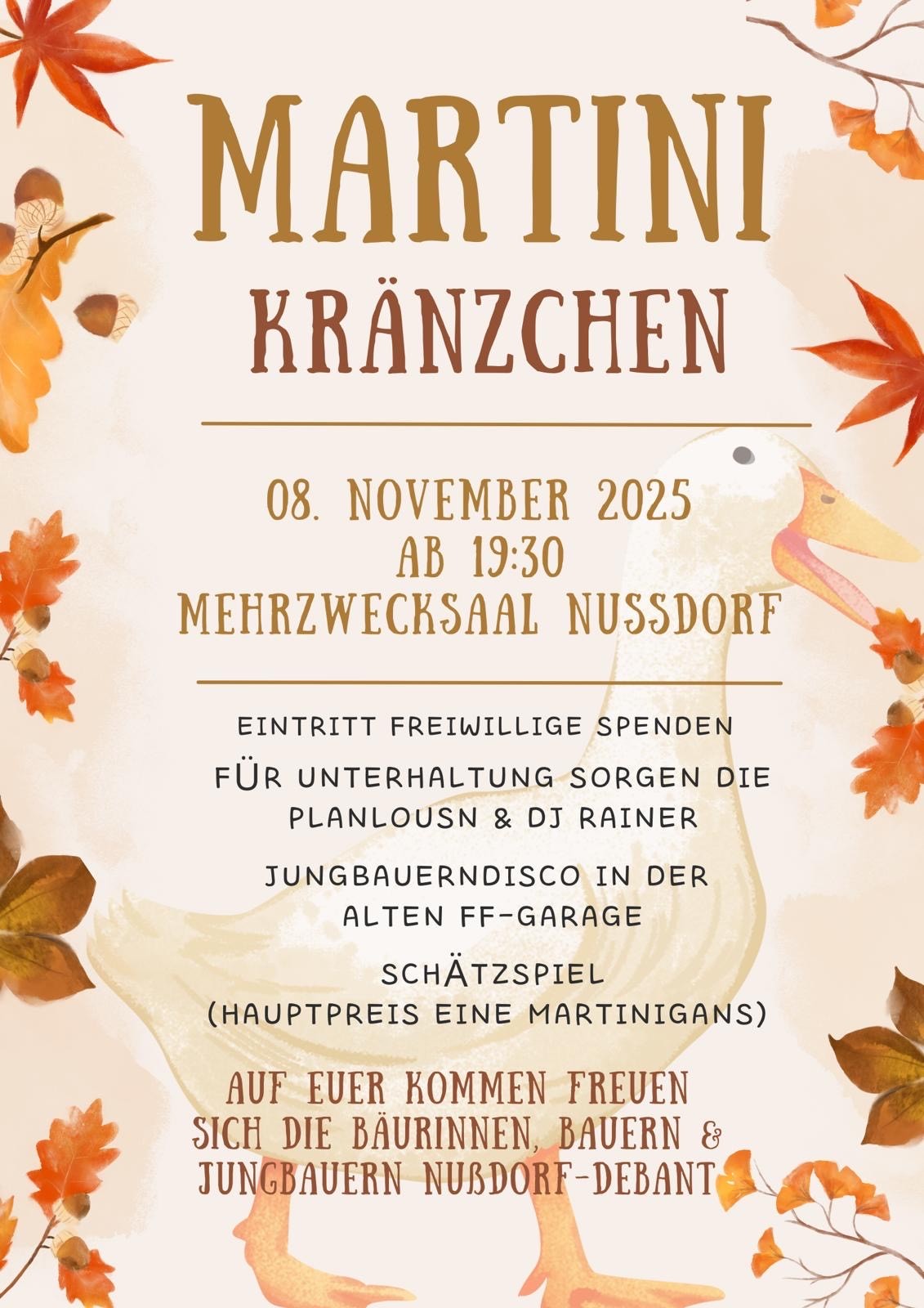 Martinikränzchen der Bauernschaft Nußdorf-Debant