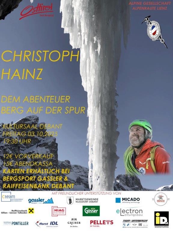 Christoph Hainz - Dem Abenteuer Berg auf der Spur Christoph Hainz - Dem Abenteuer Berg auf der Spur