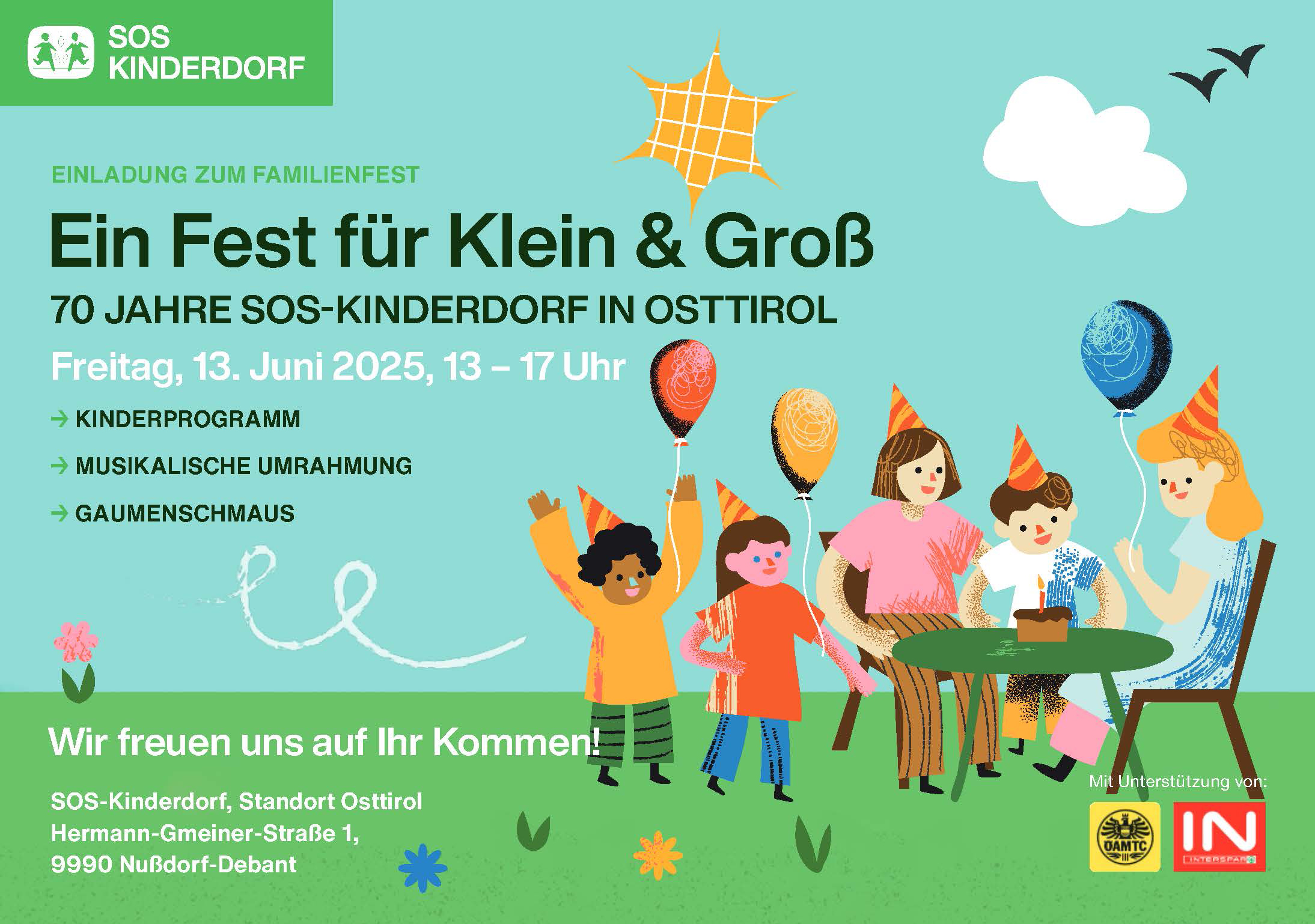 Familienfest "70 Jahre SOS-Kinderdorf in Osttirol"