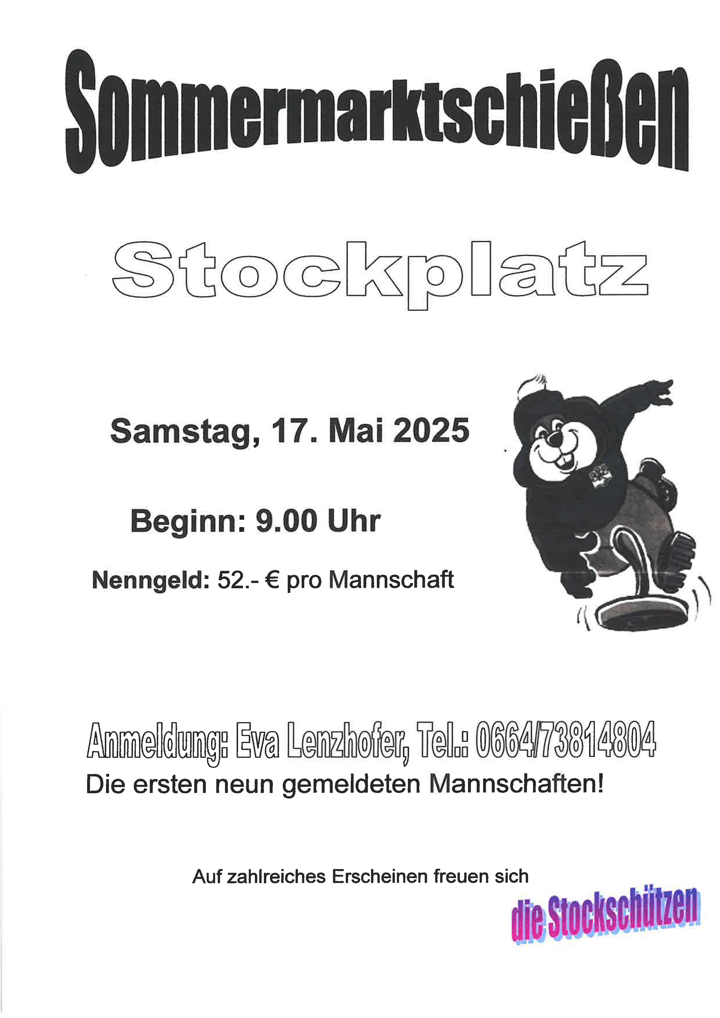 Sommermarktschießen der Stockschützen