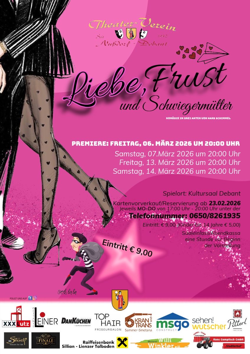 Theateraufführung "Liebe, Frust und Schwiegermütter"